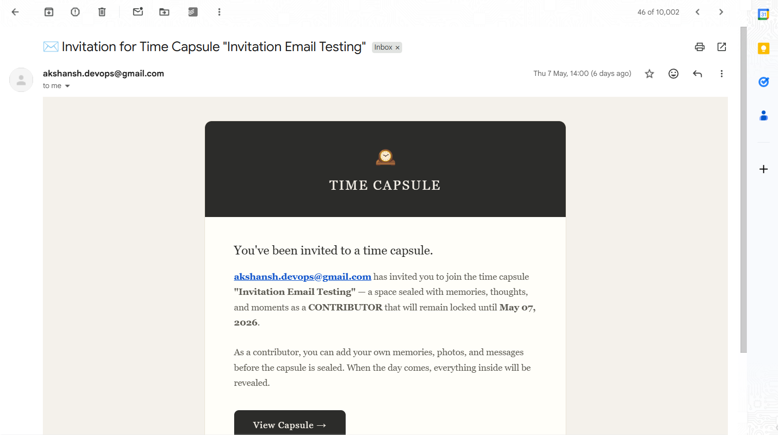 Email Notification